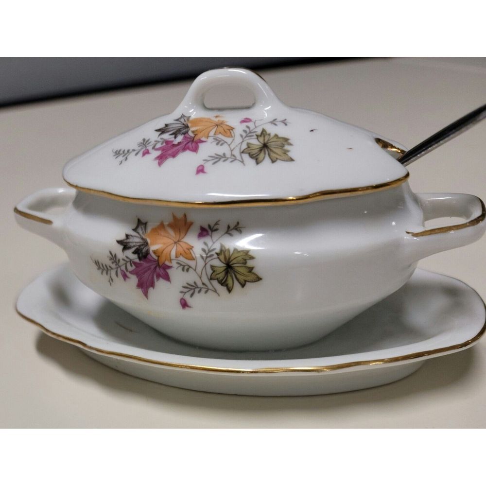 WATKINS‎ MINI SUGAR BOWL W/LID & SPOON